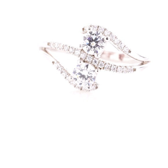 Monarch 'Inspire Me' Cara Mia Simulated Diamond Ring - Picture 1 of 1